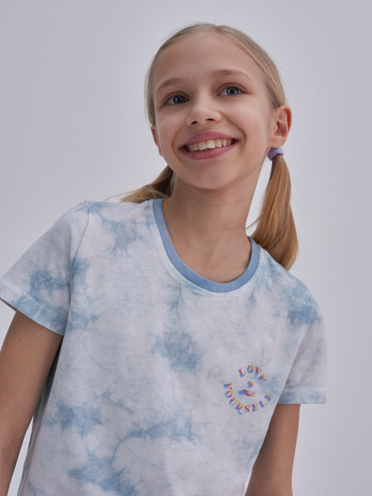 Dievčenské modré  tričko  LOTKA 400
